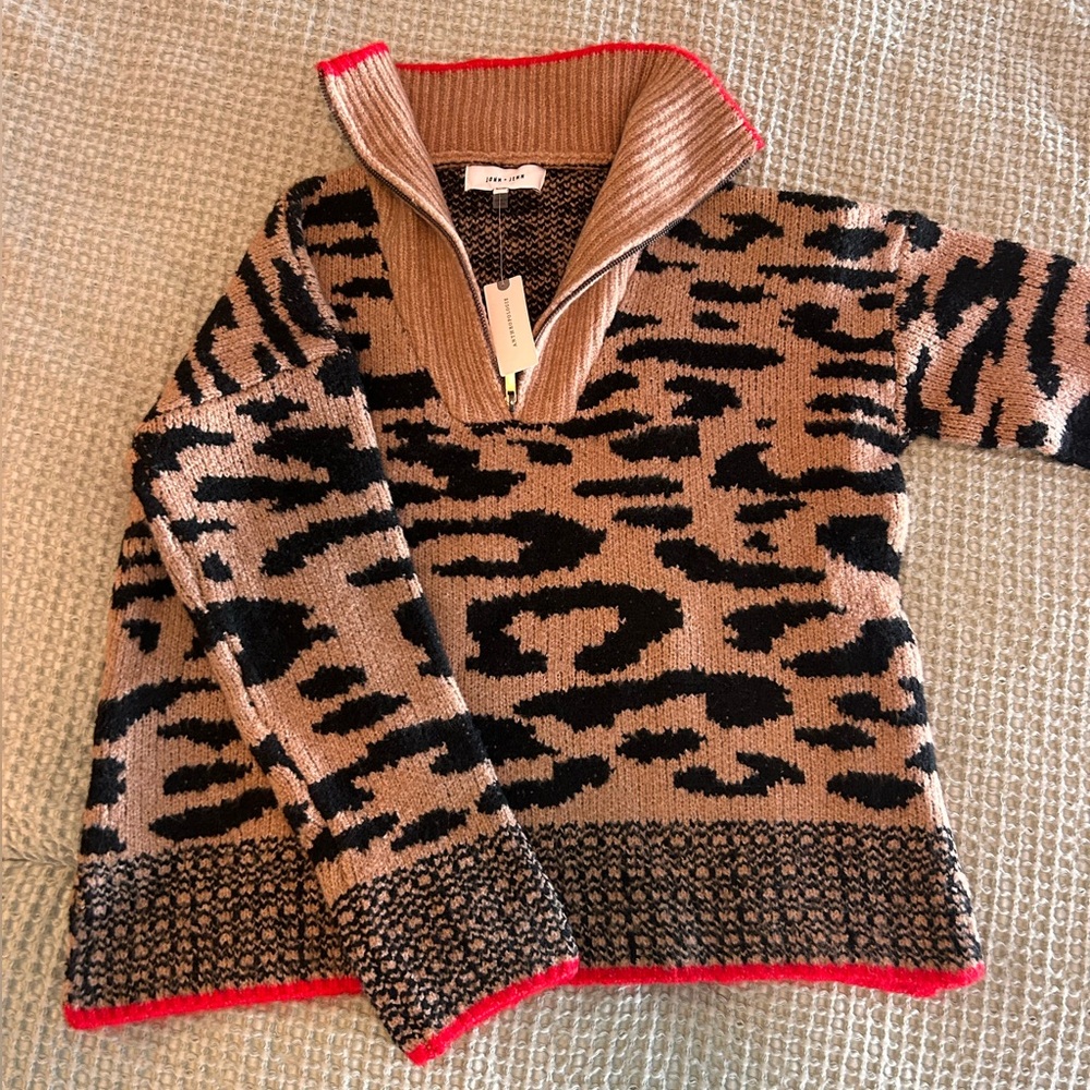Anthropologie Quarter Zip Sweater